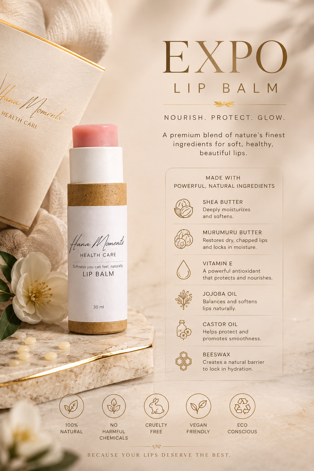 Natural Handmade Lip Balm