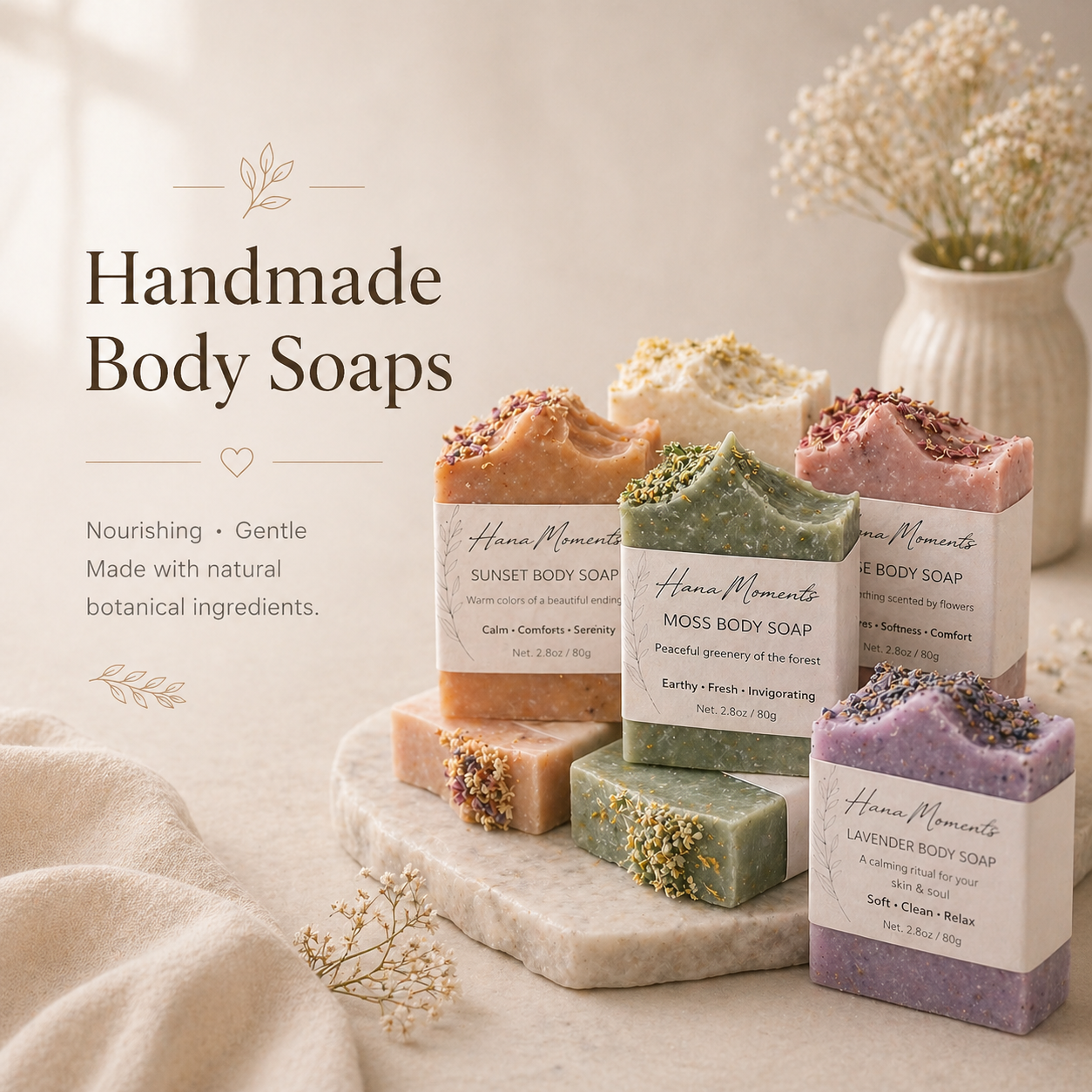 Handmade Body Soaps Collection
